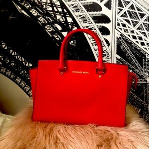 Red Micheal Kors Purse
